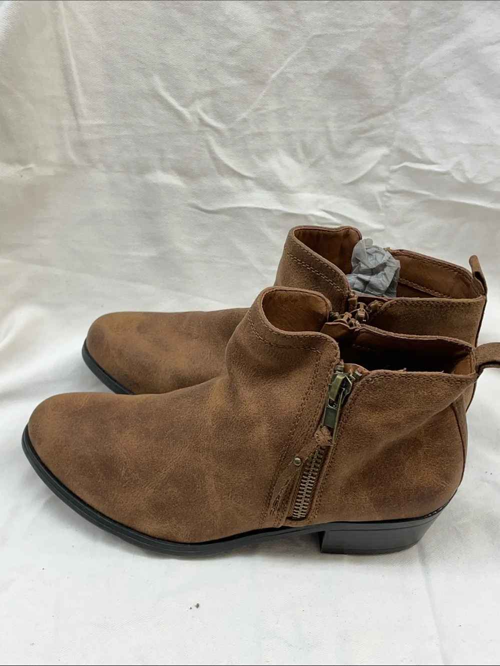 Sugar Casual Brown Ankle Boots - Classic Everyday Style girl sz 3